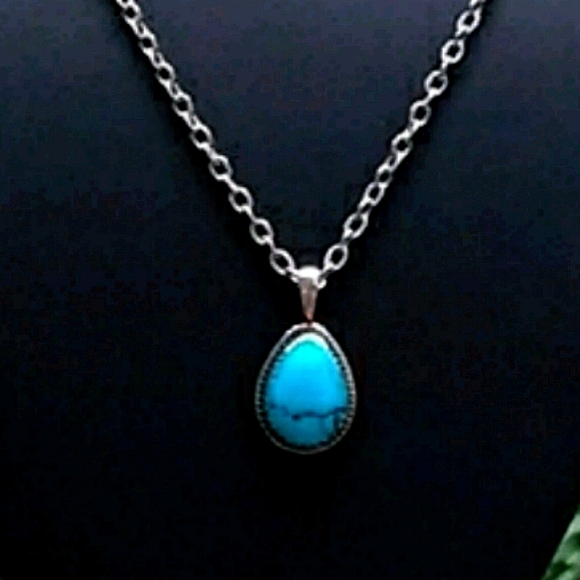Signed Native American Turquoise Sterling PENDANT - Picture 8 of 16